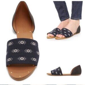 Madewell‎ Blue Thea Diamond Stitch SandalsStyle E9216
